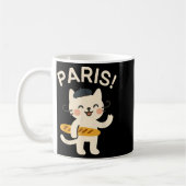Mug Chat Français Avec Baguette Chat Mignon Paris Anim (Gauche)