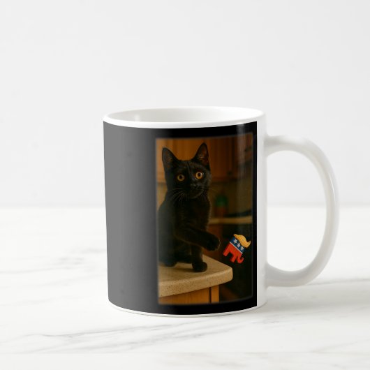 Mug Chat Frapper Trump De La Table De Comptoir Ledge D (Droite)
