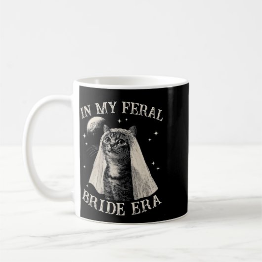 Mug Chat Funny Dans Ma Mariée Feral Fiançailles (Gauche)