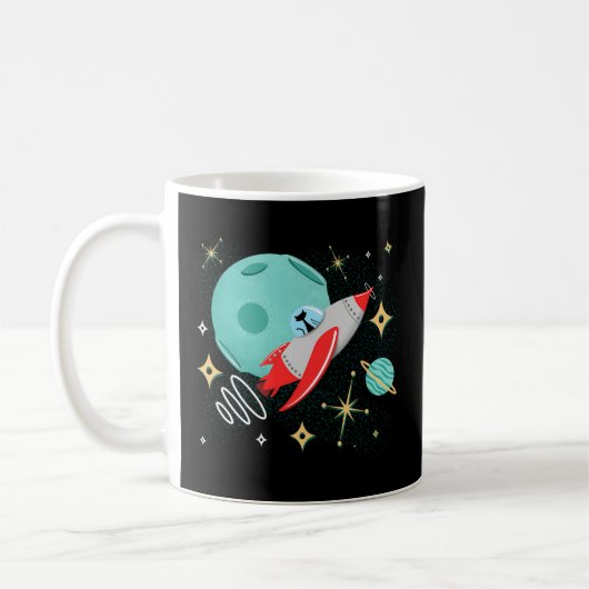 Mug Chat-fusée Atomique - Espace futuriste de chats du (Gauche)