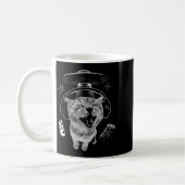 Mug Chat Gnarp Drôle de Chat Alien Memes Cerveau Pourr (Gauche)
