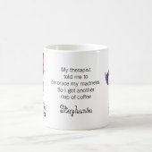 Mug Chat gothique psycho mignon avec hache (Centre)