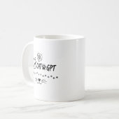 Mug Chat GPT IA drôle Pixel Chat / Citation Tech drôle (Devant gauche)