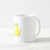 Mug Chat gras jaune (Devant droit)