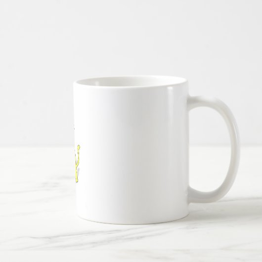 Mug Chat gras jaune (Droite)