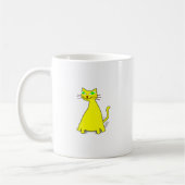 Mug Chat gras jaune (Gauche)