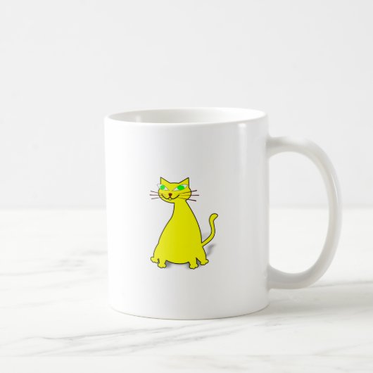 Mug Chat gras jaune (Droite)