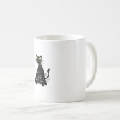 Mug Chat gras noir désossé (Devant droit)