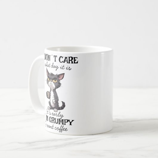 Mug Chat grincheux (Devant gauche)