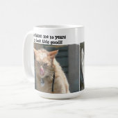 Mug Chat grincheux, 30 ans pour regarder ceci bon ! (Devant gauche)
