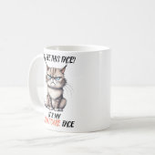 Mug Chat grincheux amusant Ne vous souciez pas du visa (Devant gauche)
