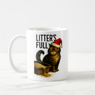 Mug Chat grincheux et bac à litière débordant – Humori