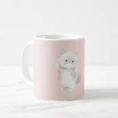 Mug Chat Gris Clair Miaou Minou (Devant gauche)