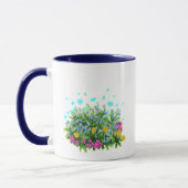 Mug Chat gris dans le Jardin des Fleurs (Gauche)