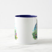 Mug Chat gris dans le Jardin des Fleurs (Centre)