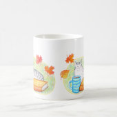 Mug Chat gris d'automne avec Amoureux des chats de liv (Centre)