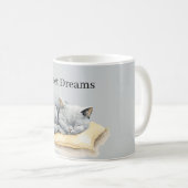 Mug Chat Gris Endormi sur un Oreiller (Devant droit)