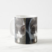 Mug Chat Gris Et Blanc (Devant gauche)