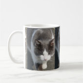Mug Chat Gris Et Blanc (Gauche)