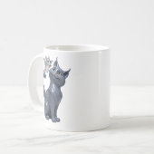 Mug Chat gris et chauve-souris (Devant gauche)