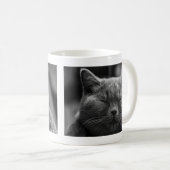 Mug Chat gris faisant une sieste (Devant droit)