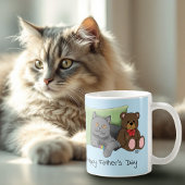 Mug Chat gris fête des pères