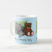 Mug Chat gris fête des pères (Devant gauche)