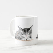 Mug Chat gris Jolie chatte chatte chatte aquarelle Bel (Devant gauche)