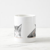 Mug Chat gris Jolie chatte chatte chatte aquarelle Bel (Centre)
