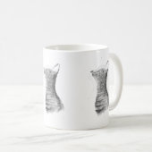 Mug Chat gris Jolie chatte chatte chatte aquarelle Bel (Devant droit)