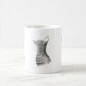 Mug Chat gris Jolie chatte chatte chatte aquarelle Bel (Centre)