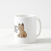 Mug Chat Grumpy - Mème Chat Drôle - Amusant (Devant droit)