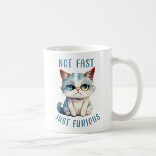 Mug Chat Grumpy - Pas Rapide, Juste Furieux