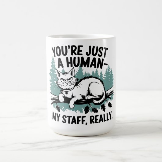 Mug Chat Grumpy - 'Vous êtes juste un humain, mon pers (Centre)