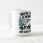 Mug Chat Grumpy - 'Vous êtes juste un humain, mon pers (Devant gauche)