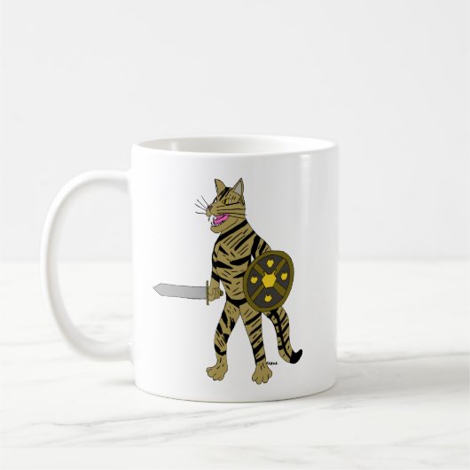 Mug Chat guerrier (Gauche)