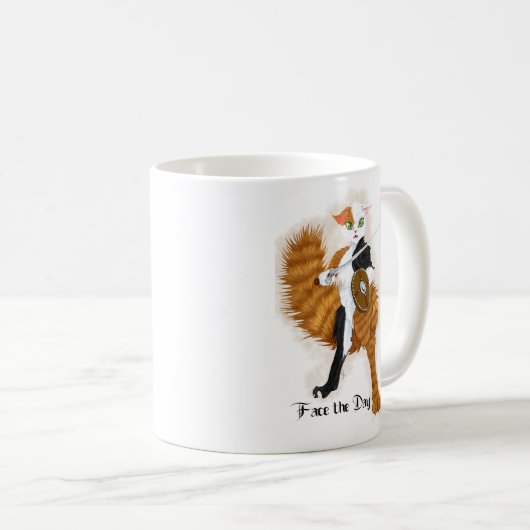 Mug Chat Guerrier Calico Grimalkin (Devant droit)