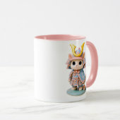 Mug Chat guerrier samouraï (Devant droit)