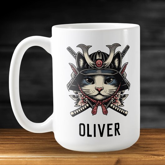 Mug Chat Guerrier Samouraï Sage