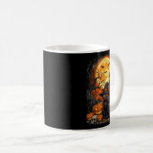 Mug Chat Halloween Citrouille Noir Performance (Devant droit)