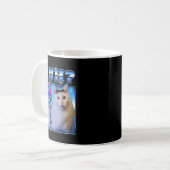 Mug Chat hein ? Drôle de chat Mème Chat étrange Bootle (Devant gauche)