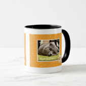 Mug Chat heureux, hors d'heureux (Devant droit)