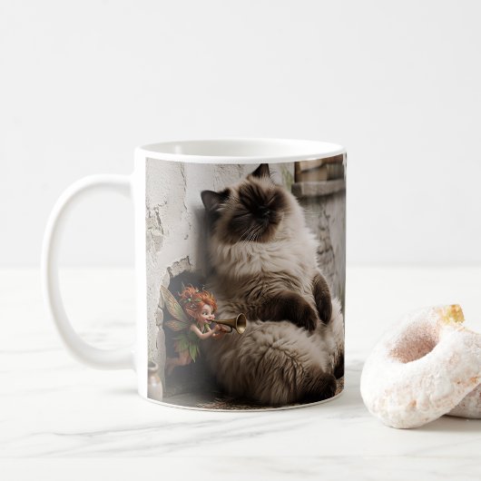 Mug Chat himalayen et Pixie Réveil Surprise (Avec donut)