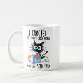 Mug Chat I Crochet Donc je n'étouffe pas les gens sauv (Gauche)
