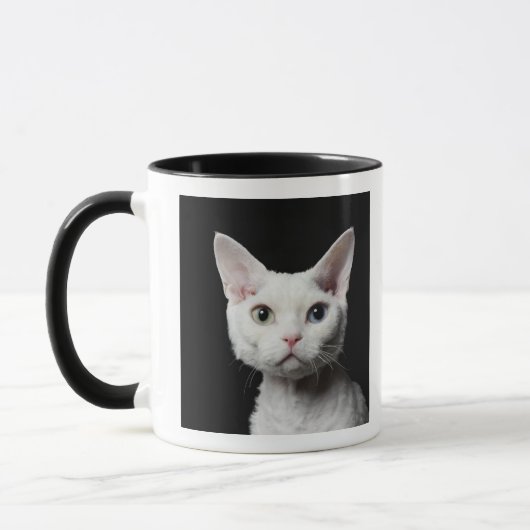Mug Chat impair-eyed blanc (Gauche)