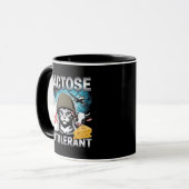 Mug Chat intolérant au lactose, drôle de vache laitièr (Devant gauche)
