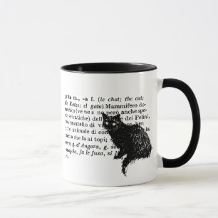 Mug Chat italien de dictionnaire