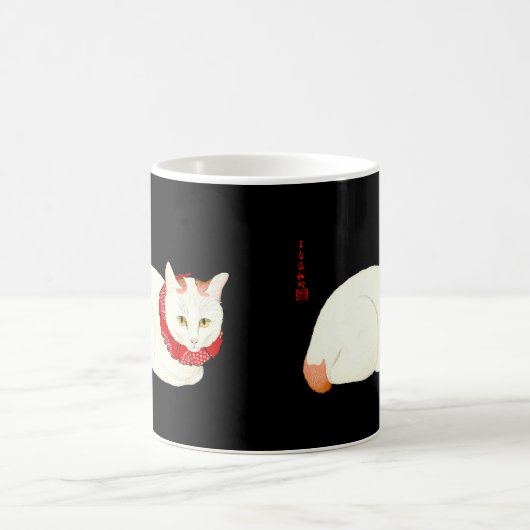 Mug Chat japonais blanc et gingembre (Centre)