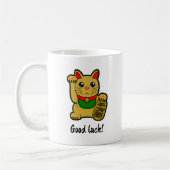 Mug Chat japonais Golden Lucky "Bonne chance" (Gauche)