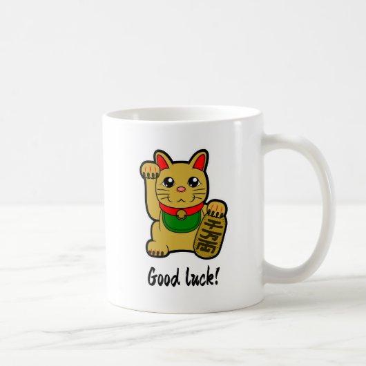 Mug Chat japonais Golden Lucky "Bonne chance" (Droite)